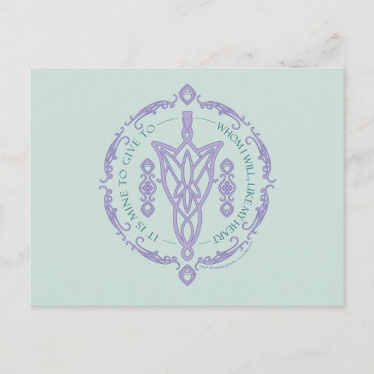 Carte Postale ARWEN™ Evenstar Quote Graphic (Devant)