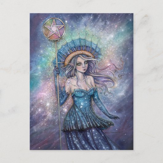 Carte Postale As de Pentacles Tarot Art par Molly Harrison (Devant)