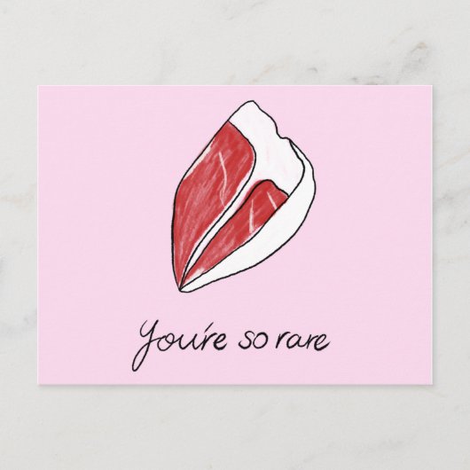 Carte Postale As-tu parlé de steak ? (Devant)