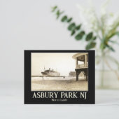 Carte Postale Asbury Park, Morro Castle, Vintage (Debout devant)