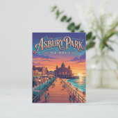 Carte Postale Asbury Park New Jersey (Debout devant)