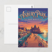Carte Postale Asbury Park New Jersey (Devant / Derrière)