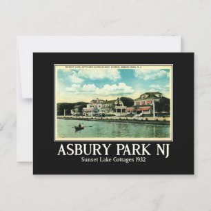 Carte Postale Asbury Park NJ 1930s Vintages inspirées