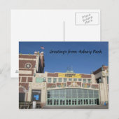 Carte Postale Asbury Park NJ Paramount Theatre & Convention Hall (Devant / Derrière)