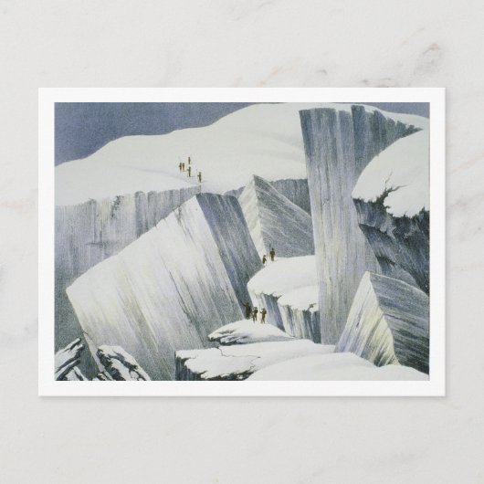 Carte Postale Ascending Cliff, from 'A Narrative of an Ascent (Devant)