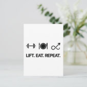 Carte Postale Ascenseur. Manger. Recommencer. - Conception de la (Debout devant)