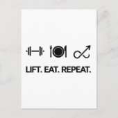 Carte Postale Ascenseur. Manger. Recommencer. - Conception de la (Devant)