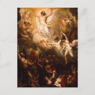 Carte Postale Ascension du Christ avec les anges