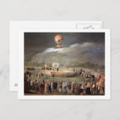 Carte Postale Ascension en ballon dans les jardins d'Aranjuez, c (Devant / Derrière)