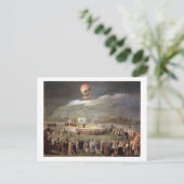 Carte Postale Ascension en ballon dans les jardins d'Aranjuez, c (Debout devant)