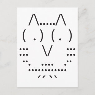 Carte Postale Ascii Owl
