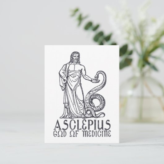 Carte Postale Asclépius (Debout devant)