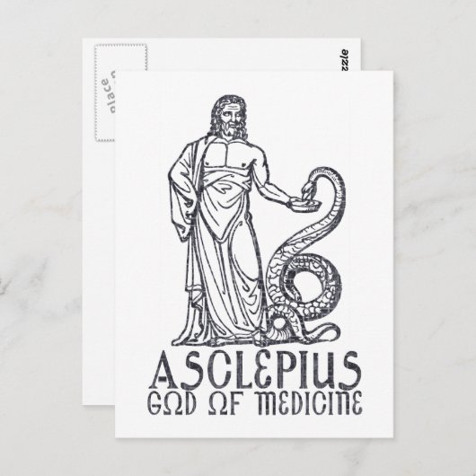 Carte Postale Asclépius (Devant / Derrière)