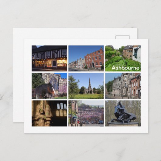 Carte Postale Ashbourne (Devant / Derrière)