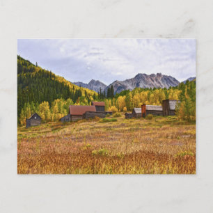 Carte Postale Ashcroft, ville fantôme minière du Colorado