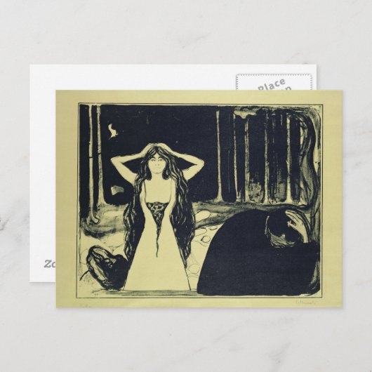 Carte Postale Ashes (Après l'automne), 1899 (Devant / Derrière)