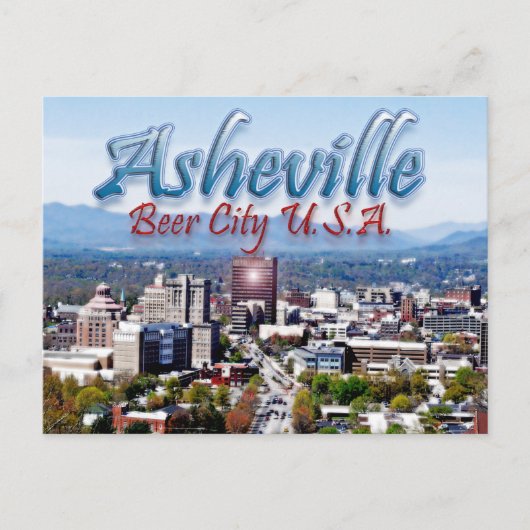 Carte Postale Asheville Beer City USA (Devant)