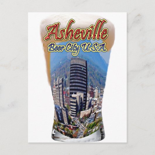 Carte Postale Asheville Beer City USA (Devant)