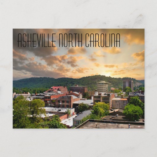 Carte Postale Asheville Caroline du Nord (Devant)