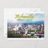 Carte Postale Asheville… différent est bon ! (Devant / Derrière)