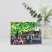 Carte Postale Asheville NC Outdoor Cafe (Debout devant)