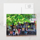 Carte Postale Asheville NC Outdoor Cafe (Devant / Derrière)