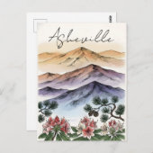 Carte Postale Asheville Postcard (Devant / Derrière)