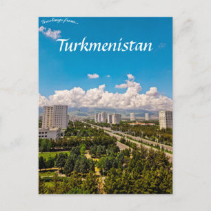 Carte postale Ashgabat Turkménistan