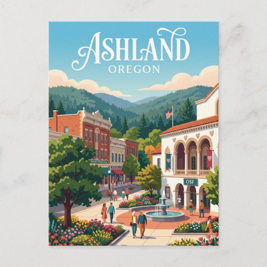 Carte Postale Ashland, Oregon (Devant)