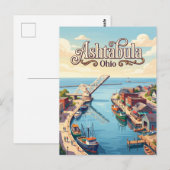 Carte Postale Ashtabula, Ohio (Devant / Derrière)