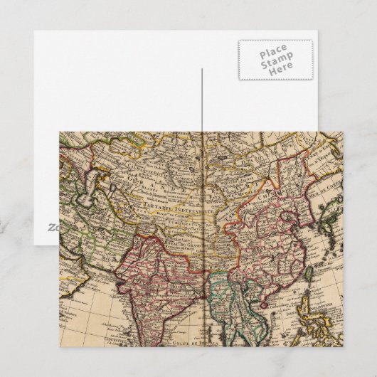 Carte Postale Asie (Devant / Derrière)