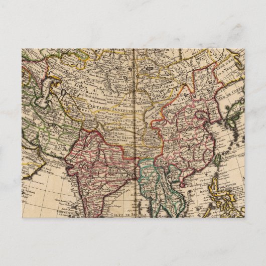 Carte Postale Asie (Devant)