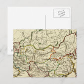 Carte Postale Asie avec frontières (Devant / Derrière)