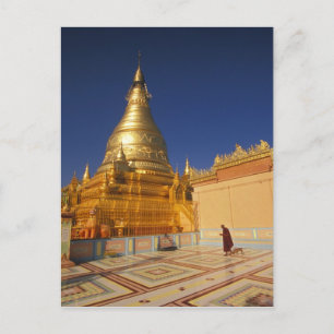 Carte Postale Asie, Birmanie (Myanmar) Mandalay, Sagaing Hill :