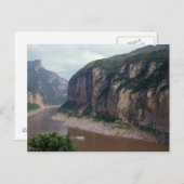 Carte Postale Asie, Chine, fleuve Yangtze, Trois Gorges. (Devant / Derrière)