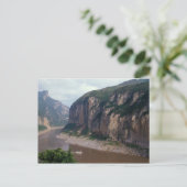 Carte Postale Asie, Chine, fleuve Yangtze, Trois Gorges. (Debout devant)
