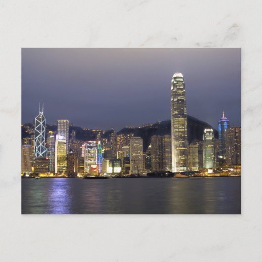 Carte Postale Asie, Chine, Hong Kong, ciel urbain et 2 (Devant)