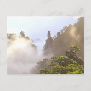 Carte Postale Asie, Chine, Huanshan. Le Mont Jaune dans