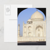 Carte Postale Asie, Inde, Uttar Pradesh, Agra. Le Taj 2 (Devant / Derrière)