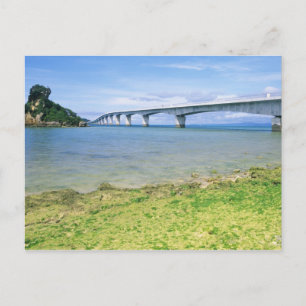 Carte Postale Asie, Japon, Okinawa, Pont Kouri