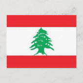 Carte Postale Asie - Liban - Drapeau - (Devant)