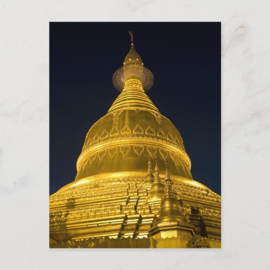 Carte Postale Asie, Mayanmar, Yangon, temple bouddhiste à (Devant)