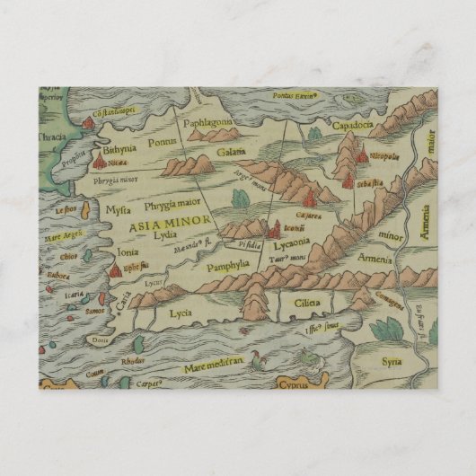 Carte Postale Asie mineure (Devant)