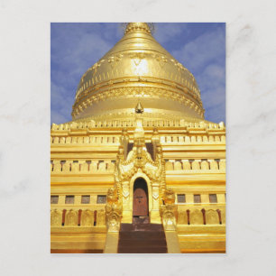 Carte Postale Asie, Myanmar (Birmanie), Bagan (païen). Le Shwe