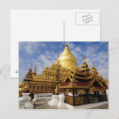 Carte Postale Asie, Myanmar (Birmanie), Bagan (païen). Shwe 2 (Devant / Derrière)