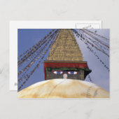 Carte Postale Asie, Népal, Katmandou. Bouddhanath Stupa. 2 (Devant / Derrière)