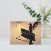 Carte Postale Asie, Vietnam, Delta Du Mékong, Can Tho. Soirée (Debout devant)