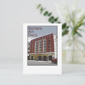 Carte Postale Asmara Art Déco - Cinéma Impero (Debout devant)