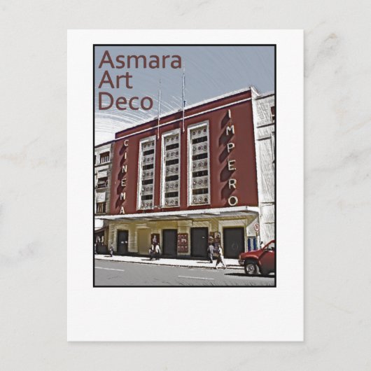 Carte Postale Asmara Art Déco - Cinéma Impero (Devant)