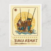 Carte Postale Asmat Papua Indonesia Travel (Devant)